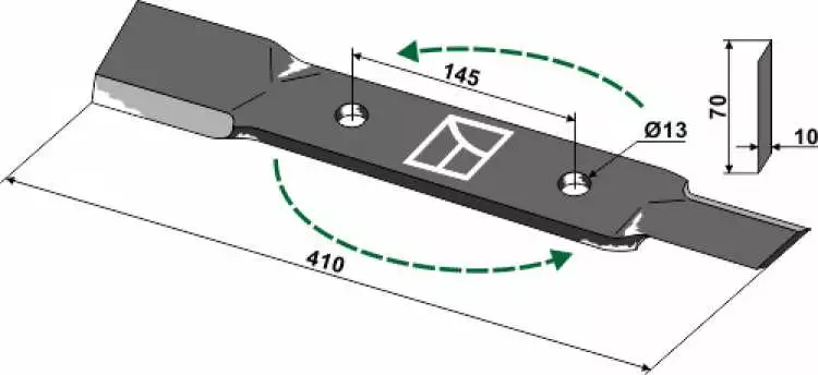 Mähermesser 410mm - links